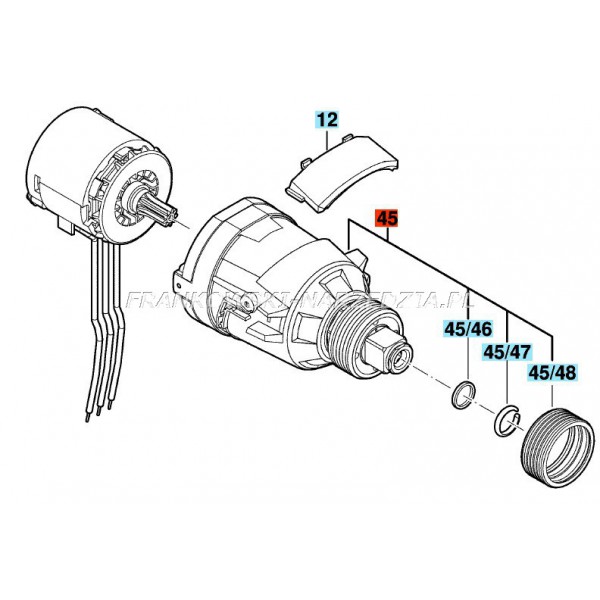 Bosch skrzynia biegów do GDX 18 V-EC, GDX 14,4 V-EC, indeks- 2609199372