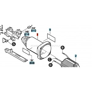 Bosch Stopa do PSS 230 z poduszką i klamrami 1607000902 część oryginalna