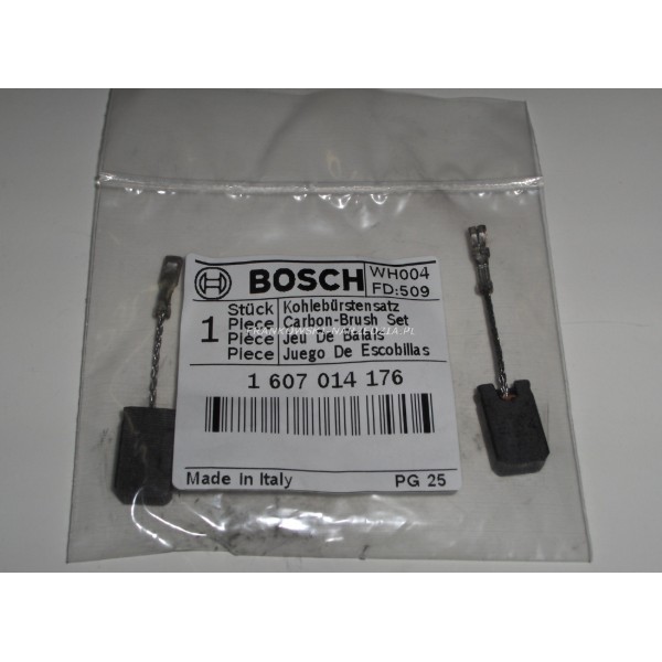 Szczotki węglowe 5x10x17 (1kpl) oryginalne Bosch ,linka nasuwka mała, indeks- 1607014176