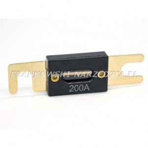 Bezpiecznik 200A prostownik - starter pasuje do Dinamik 540/640 minimalny rozstaw 53mm, fi śruby 8mm