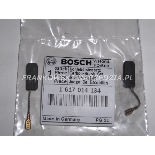 Szczotki węglowe 5x8x19 (1kpl) linka nasuwka mała, oryginalne Bosch, do GBH2-24, indeks- 1617014134