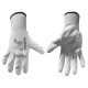 BHP - Rękawice ochronne GEKO rozmiar 10 białe, powlekane poliuretanem, cienkie